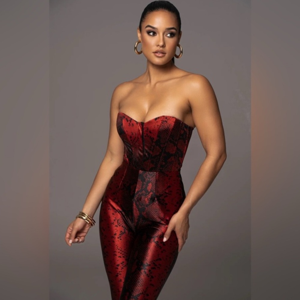 Red Stay the Night Corset